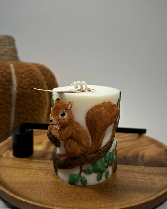 Autumn Squirl - Decorative Candle