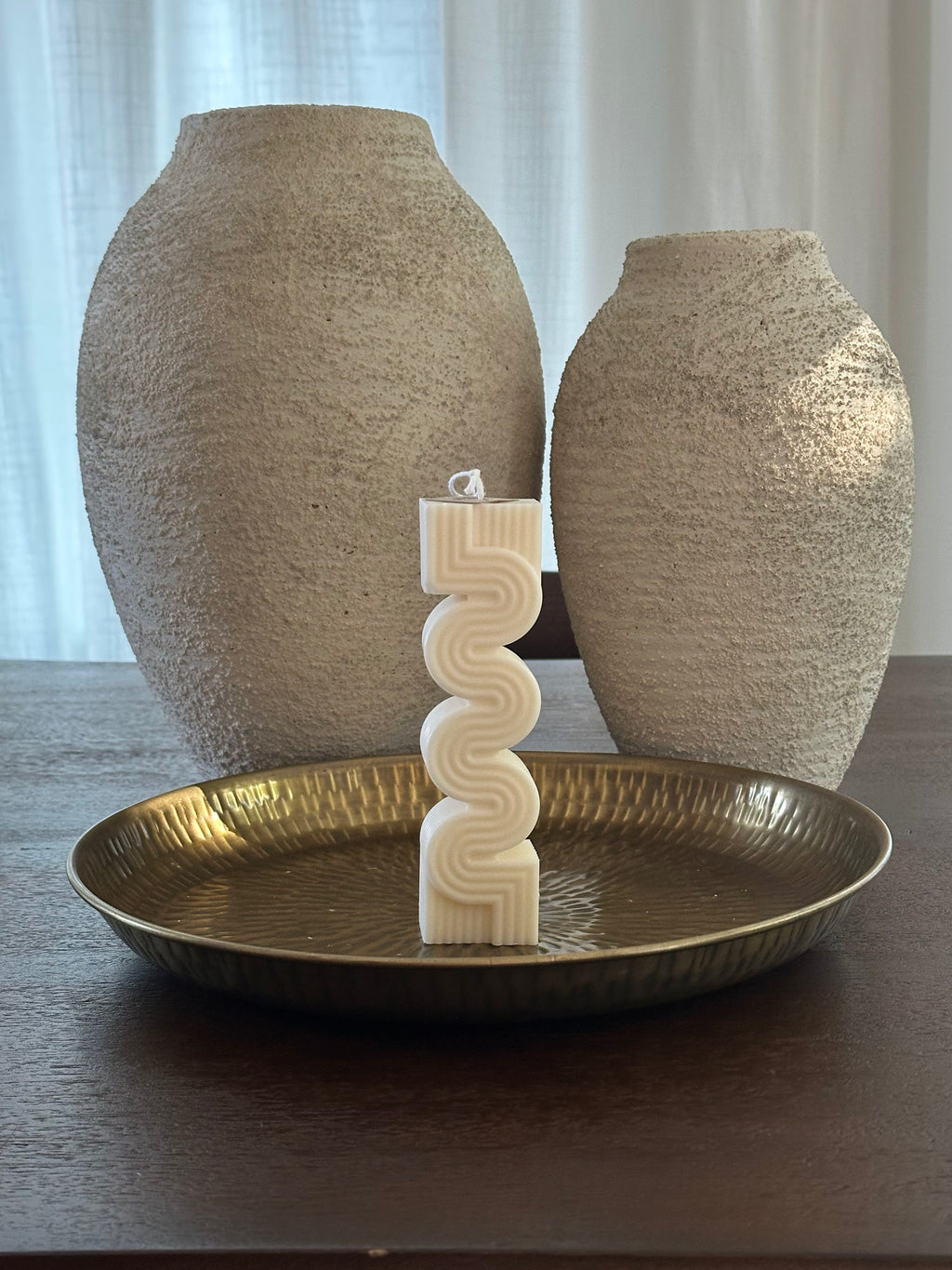 Pillar Wave [Big] - Decorative Candle
