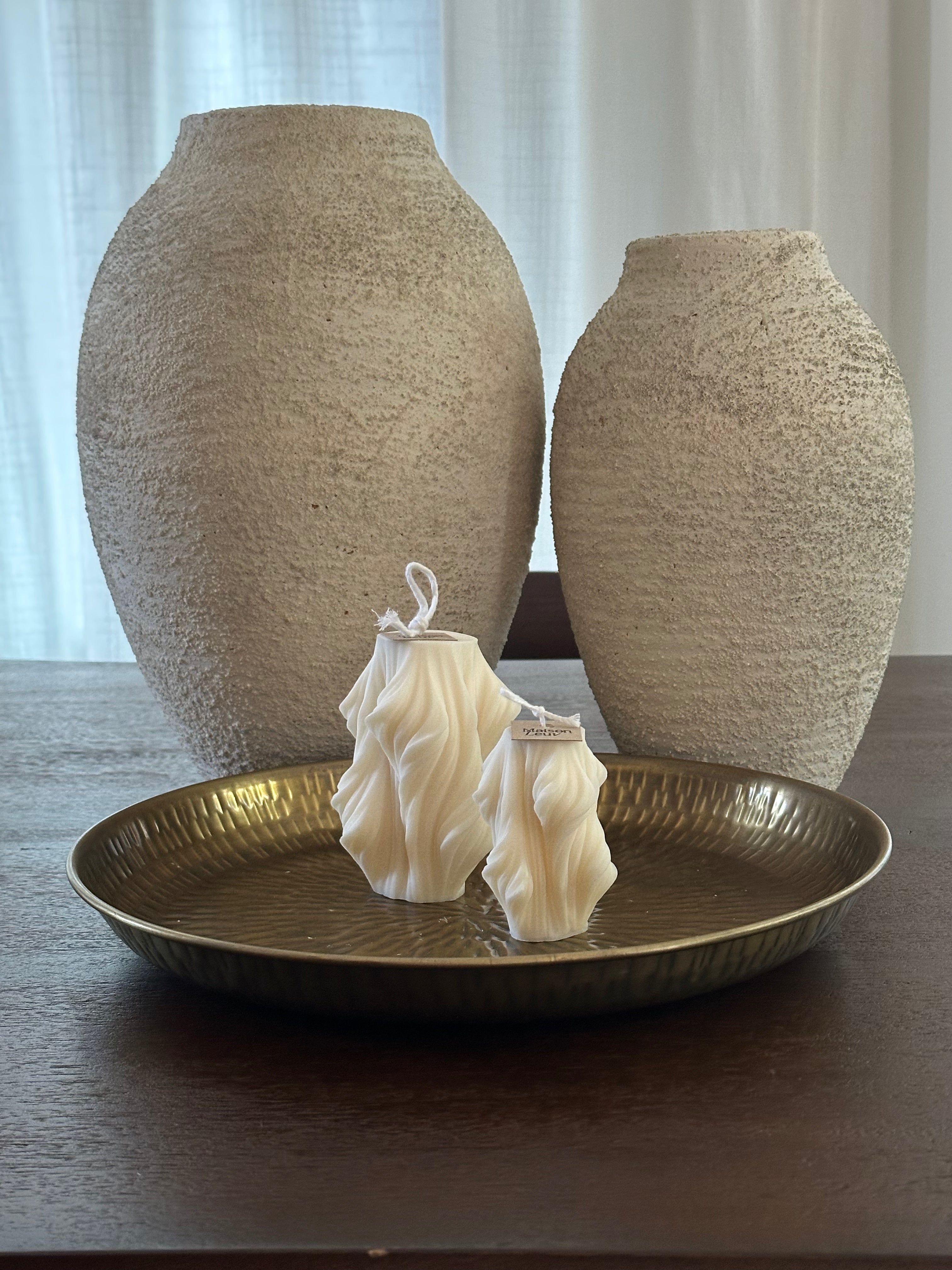 3D Waves [Small] - Decorative Candle