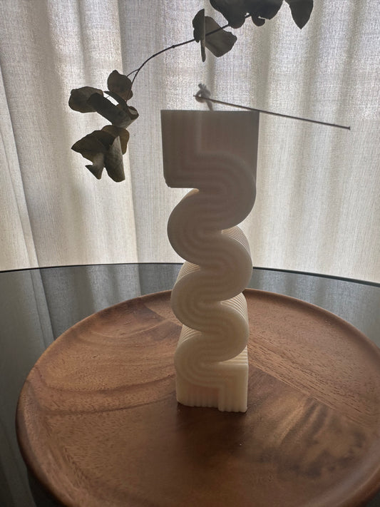 Pillar Wave [Small] - Decorative Candle