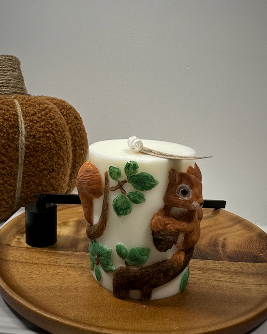 Autumn Squirl - Decorative Candle