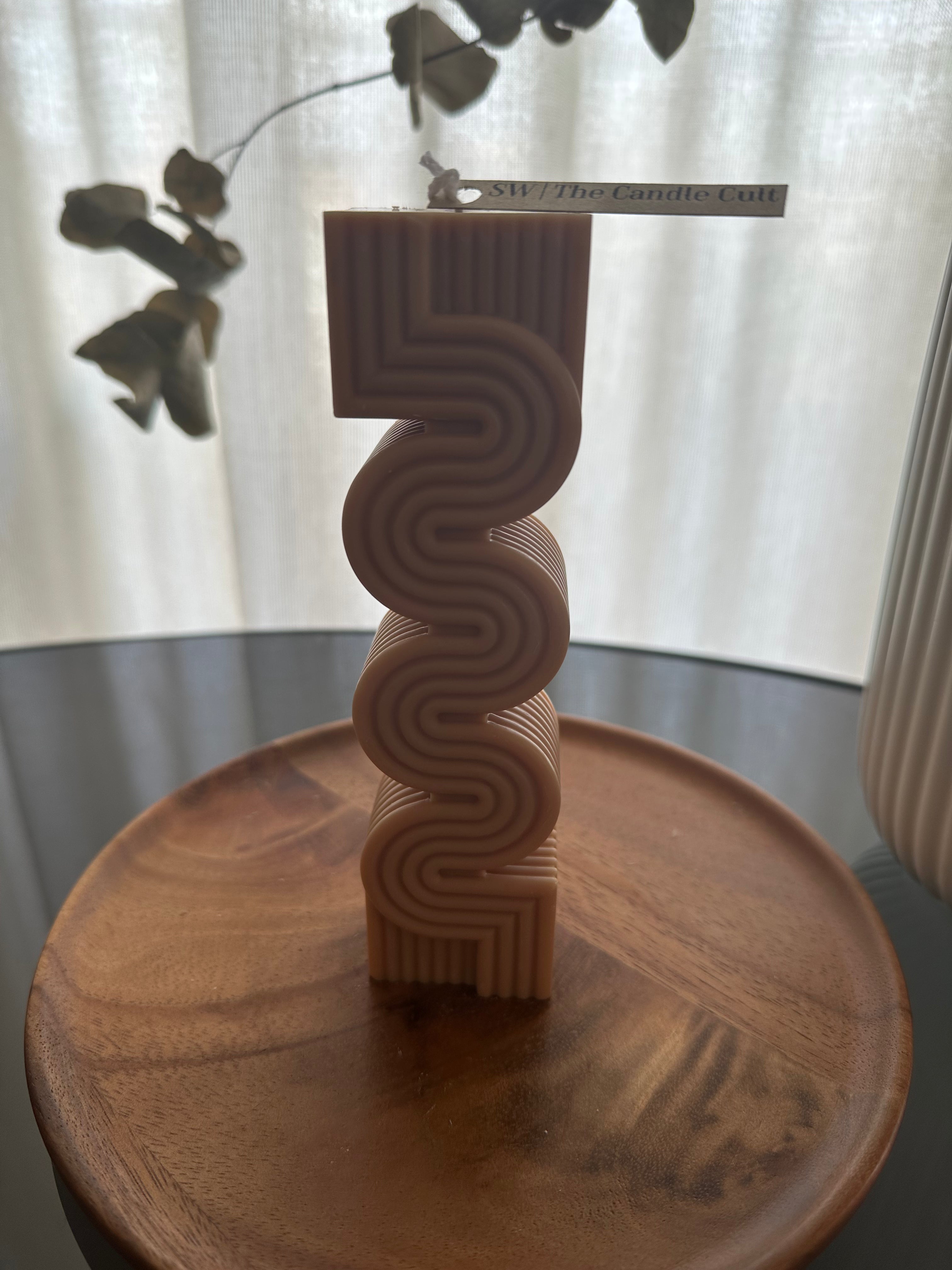 Pillar Wave [Big] - Decorative Candle