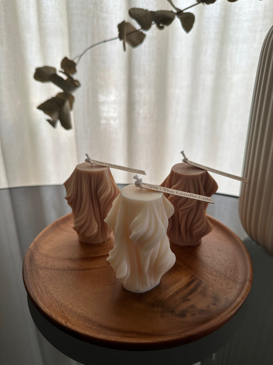 3D Waves [Small] - Decorative Candle